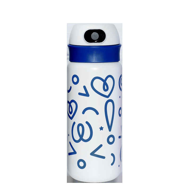 Trelvani Fingerprint-Access Smart Insulated Thermos - Pink