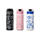Trelvani Fingerprint-Access Smart Insulated Thermos - Black