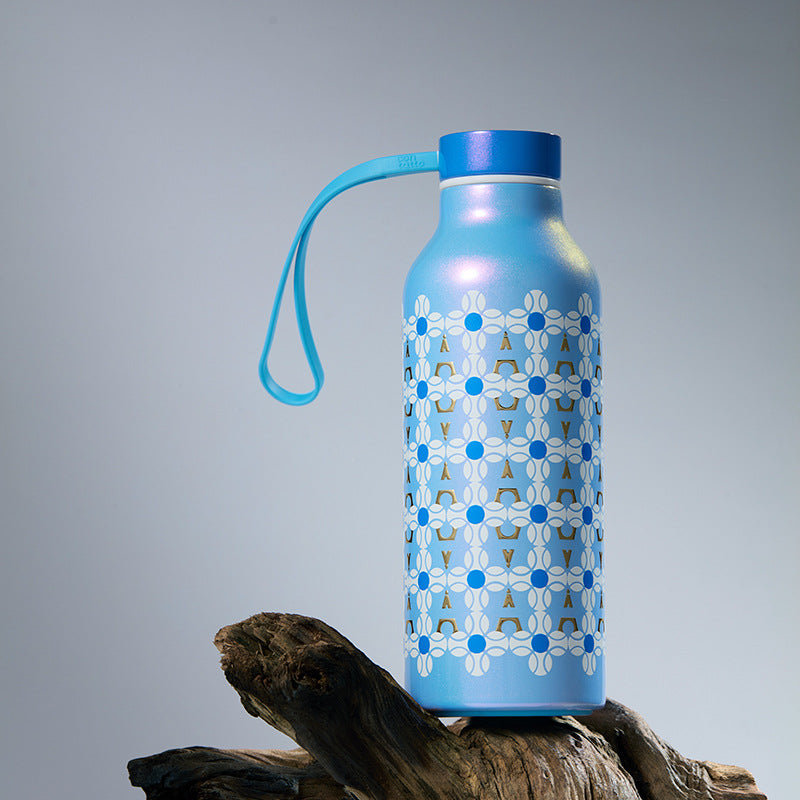 Trelvani Patterned Vacuum Insulated Stainless Steel Tumbler - Green