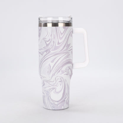 Trelvani 40oz Vacuum Insulated Stainless Steel Tumbler with Handle - Green