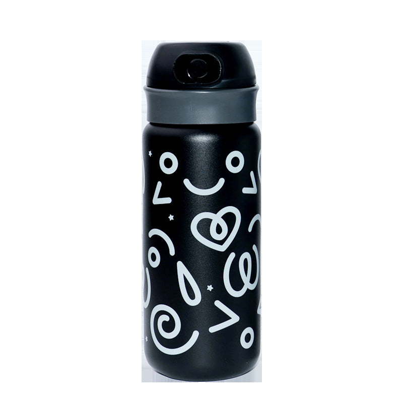Trelvani Fingerprint-Access Smart Insulated Thermos - White