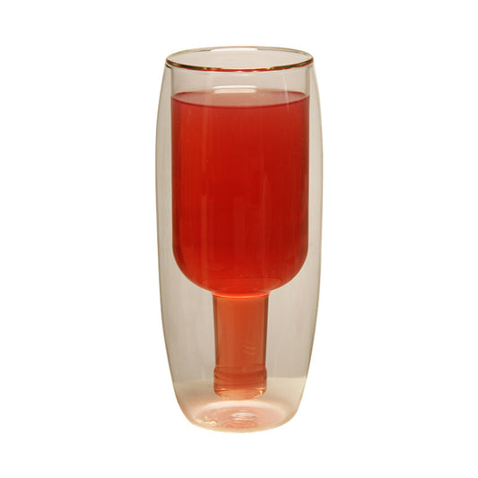Trelvani Double-Wall Borosilicate Glass Drinking Cup - product view