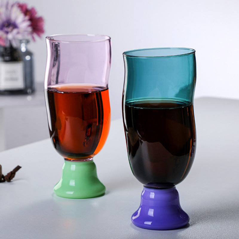 Trelvani Colored Borosilicate Glass Drinking Cup - Lake Green
